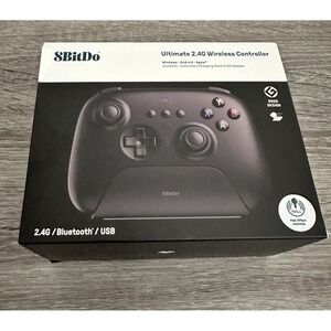 8Bitdo Ultimate 2.4G Wireless Controller Hall‎ Effect Joystick Black